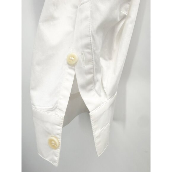 Tibi Eco Poplin Twisted Sleeve White Shirt Dress XS - Picture 3 of 13